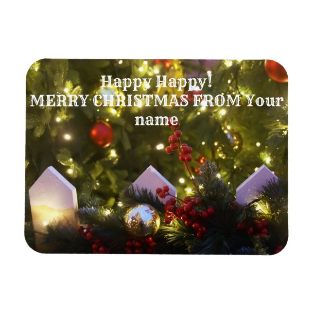 Magnet Flexible Ornements de Noël (Horizontal)