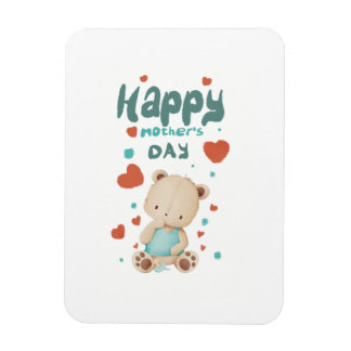 Magnet Flexible Osito bebé desea feliz día de la madre