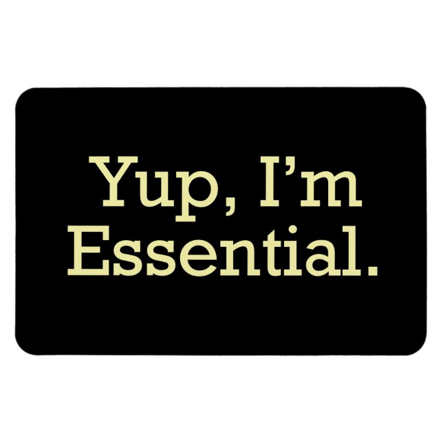 Magnet Flexible Oui, je suis Essentiel. (Horizontal)