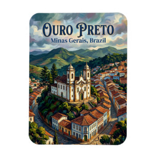 Magnet Flexible Ouro Preto Brésil