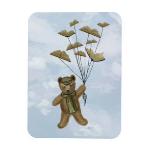 Magnet Flexible Ours avec les papillons 3 de livre
