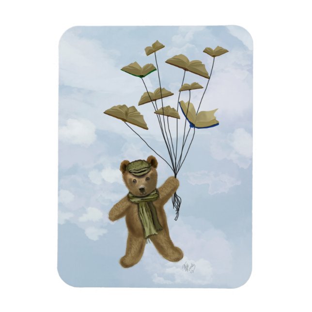 Magnet Flexible Ours avec papillons du livre 3 (Vertical)
