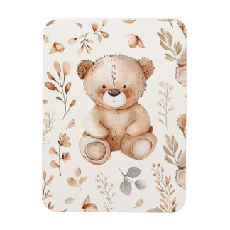 Magnet Flexible Ours Bébé Beige Cute