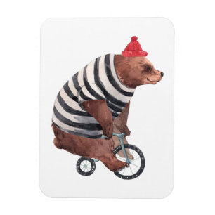 Magnet Flexible Ours d'amusement de bicyclette