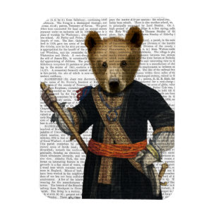 Magnet Flexible Ours dans des robes longues bleues 2