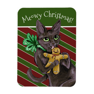 Magnet Flexible Pain d'épices Noël Cookie Kitty