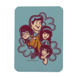 Magnet Flexible Paisely Flower Scooby-Doo and the Gang