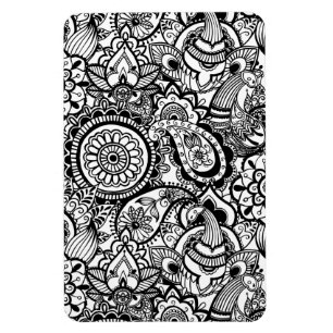 Magnet Flexible Paisley floral noir