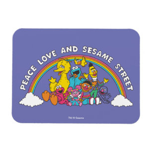 Magnet Flexible Paix, Amour et Rue Sésame