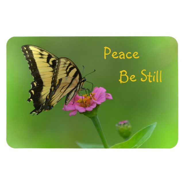 Magnet Flexible Paix être encore papillon (Horizontal)