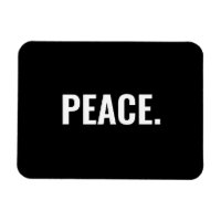 Paix texte noir et blanc minimaliste anti-guerre
