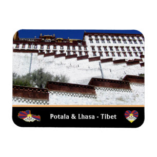 Magnet Flexible Palais de Potala et ville de Lhassa, Tibet / Himal