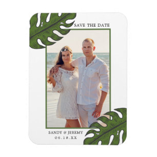 Magnet Flexible Palmier tropical Feuilles photo mariage Enregistre