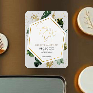 Magnet Flexible Palmiers Tropicaux Arbres Gilded Script Enregistre