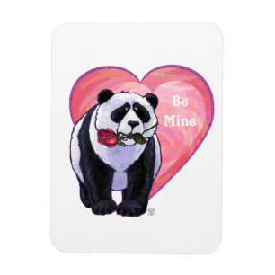 Magnet Flexible Panda Bear Saint Valentin