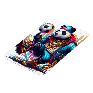 Magnet Flexible Panda Hip Hop Football de soccer d'été Sports