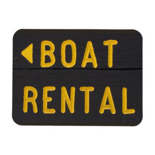Magnet Flexible Panneau Bois sculpté de location de bateau