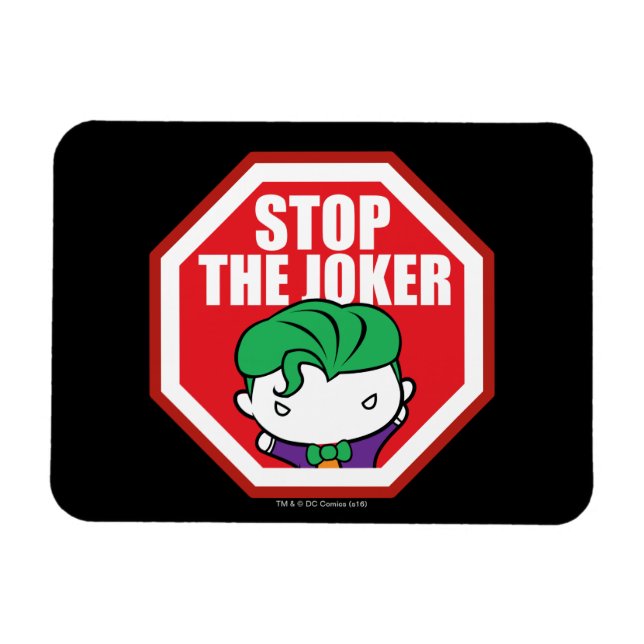 Magnet Flexible Panneau Chibi "Stop The Joker" (Horizontal)