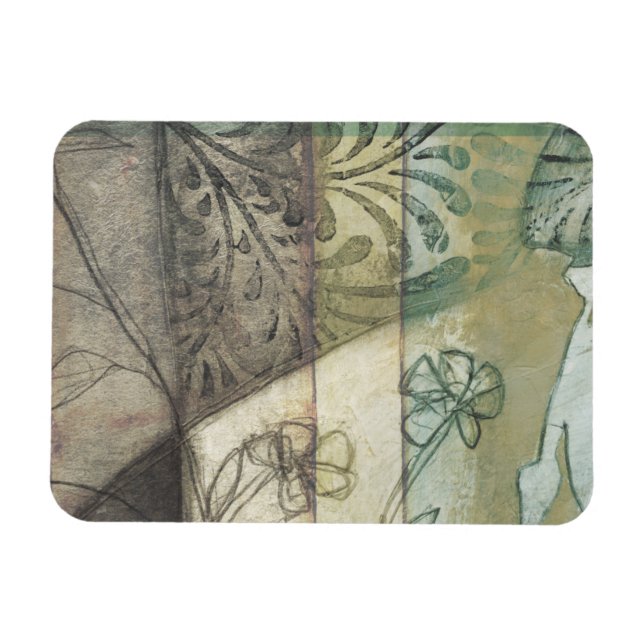 Magnet Flexible Panneau de jardin avec Feuilles, fleurs et herbe (Horizontal)