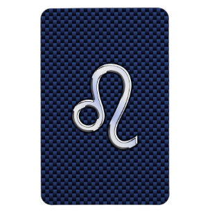Magnet Flexible Panneau Leo Zodiac de la marine Blue Carbon Fiber 
