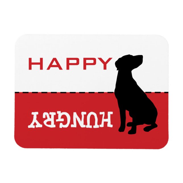 Magnet Flexible Panneau magnétique du Labrador Lab Catahoula Feed  (Horizontal)