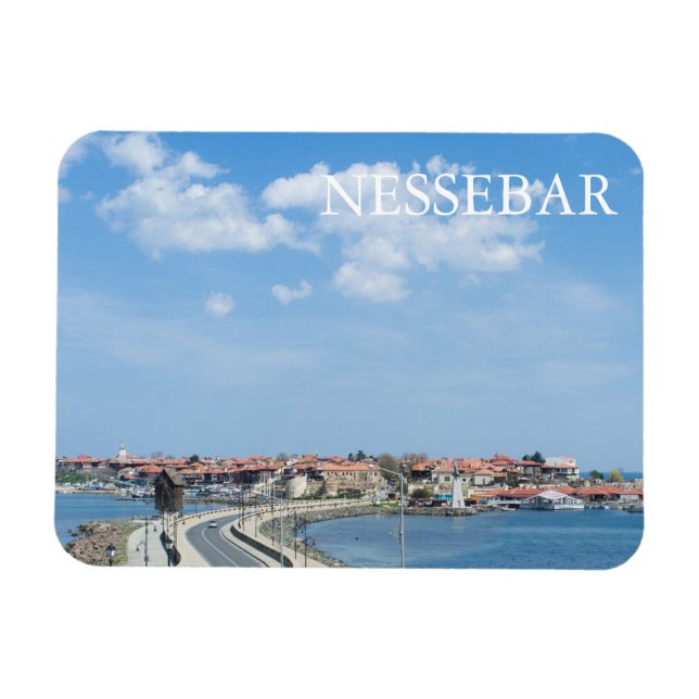 Magnet Flexible Panorama sur le Vieux Nessebar. Bulgarie (Horizontal)
