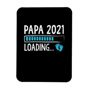 Magnet Flexible Papa 2021 Chargement Annonce de Grossesse