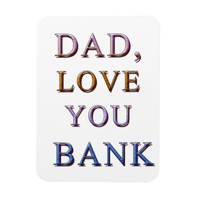 MAGNET FLEXIBLE PAPA, AIME-TOI BANQUE 1 (Vertical)