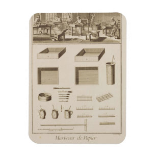 Magnet Flexible Papier de marbrure, de la "encyclopédie" par Deni