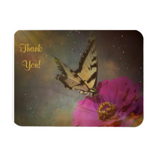 Magnet Flexible Papillon Dans L'Aimant Merci Jardin
