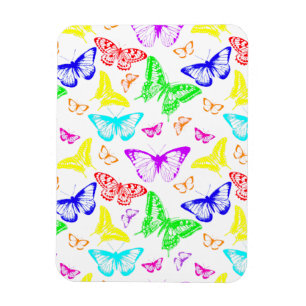 Magnet Flexible Papillons de couleur arc-en-ciel volants