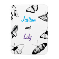 Papillons noirs et blancs