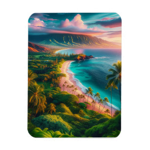 Magnet Flexible Paradis tropical de l'île de Maui