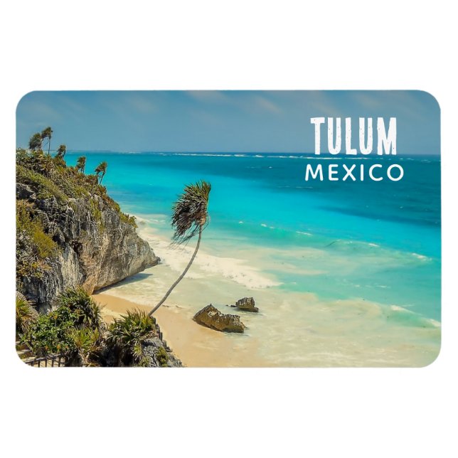 Magnet Flexible Paradis tropical Tulum, Mexique (Horizontal)
