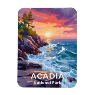 Magnet Flexible Parc national d'Acadia Otter Cliffs Voyage dans