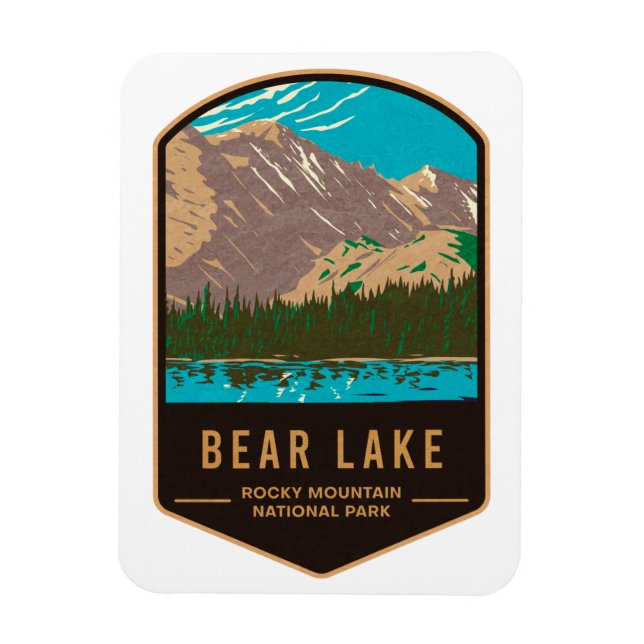 Magnet Flexible Parc national de Bear Lake Rocky Mountain (Vertical)