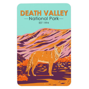 Magnet Flexible Parc national de Death Valley Coyote Vintage