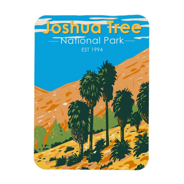 Magnet Flexible Parc national de Joshua Tree Fortyneuf Palms Oasis (Vertical)