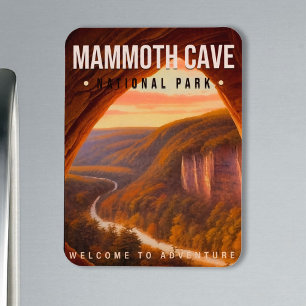 Magnet Flexible Parc national de Mammoth Cave Kentucky Vintage