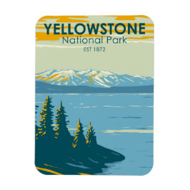 Magnet Flexible Parc national de Yellowstone Lac Yellowstone Vinta