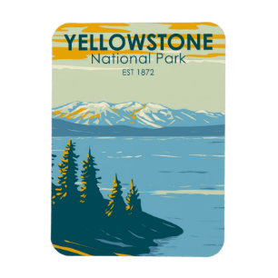 Magnet Flexible Parc national de Yellowstone Lac Yellowstone Vinta
