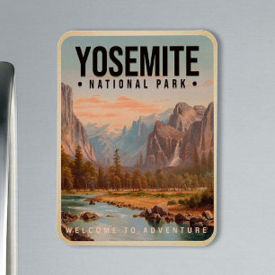 Magnet Flexible Parc national de Yosemite Californie Vintage