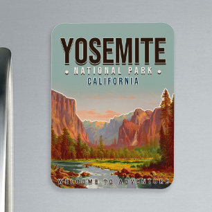 Magnet Flexible Parc national de Yosemite Californie Vintage année