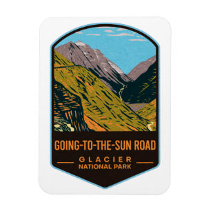 Magnet Flexible Parc national des glaciers du chemin Going-To-The-