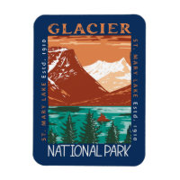 Parc national des Glaciers Montana Vintage en détr