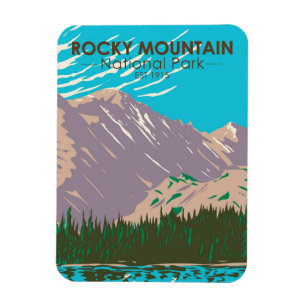 Magnet Flexible Parc national des Rocheuses Colorado Lac de l'Ours