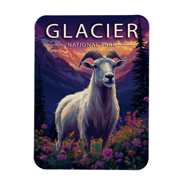 Magnet Flexible Parc national du Glacier (Vertical)