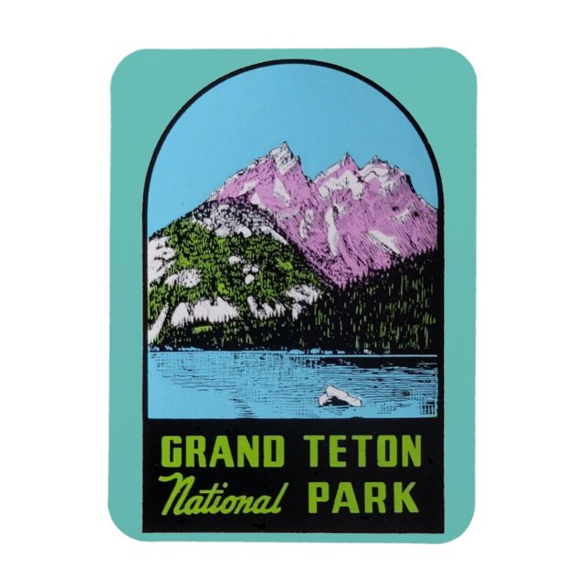 Magnet Flexible Parc national du Grand Teton, Wyoming (Vertical)