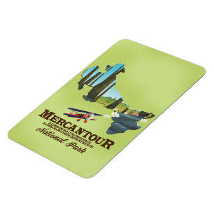 Magnet Flexible parc national du Mercantour carte de voyage France