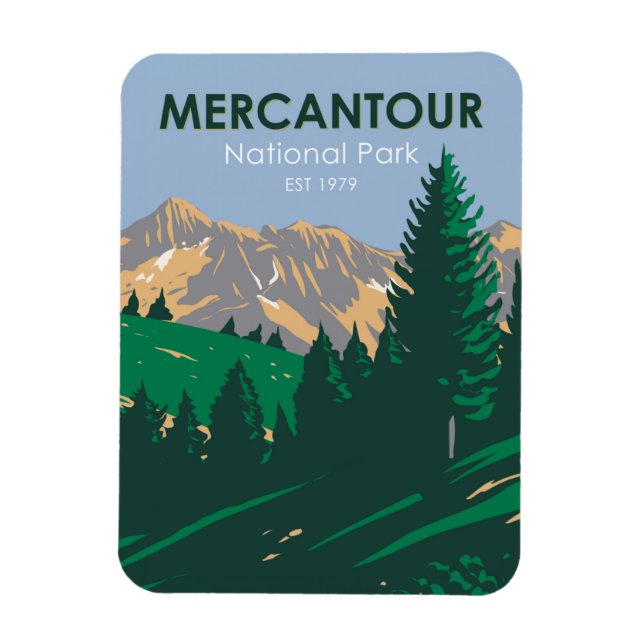 Magnet Flexible Parc national du Mercantour France (Vertical)